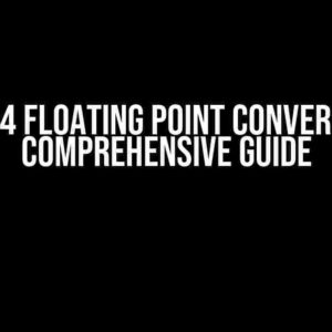 IEEE754 Floating Point Conversion: A Comprehensive Guide