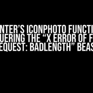 Tkinter’s Iconphoto Function: Conquering the “X Error of Failed Request: BadLength” Beast